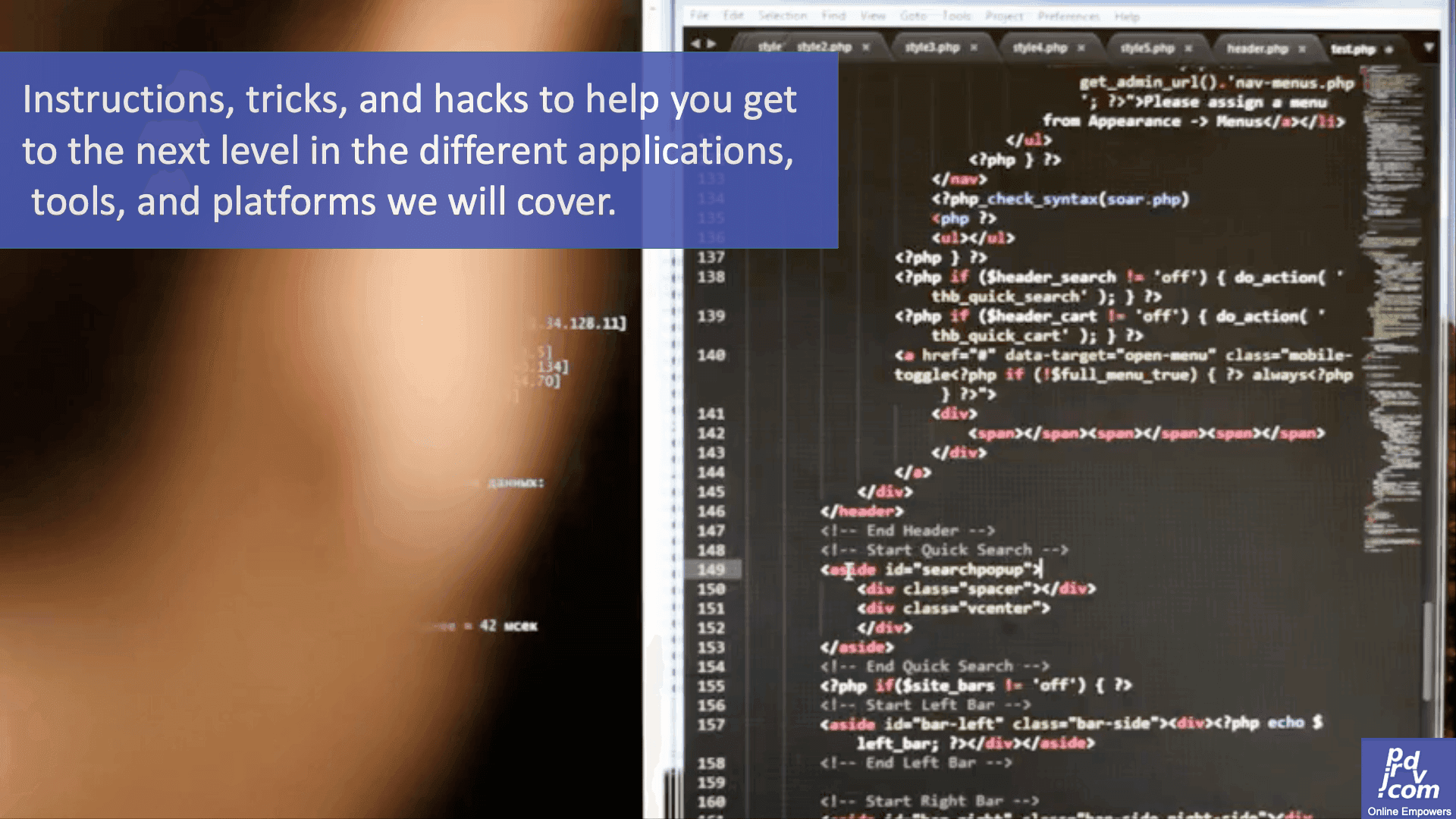 Instructions, tricks, and hacks to help you get to the next level in the different applications, tools, and platforms we will cover