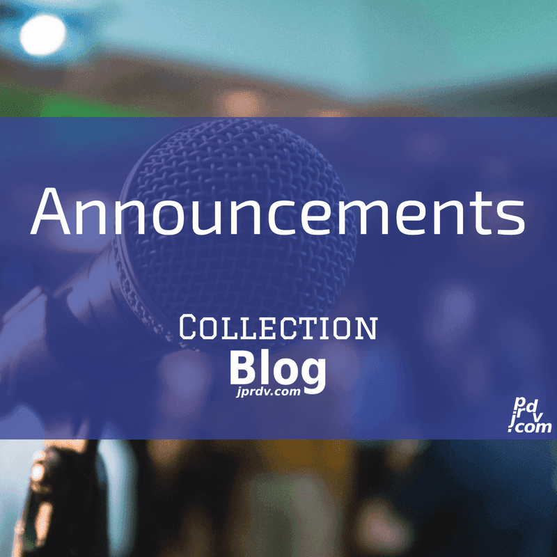 jprdvBlog Announcements Collection